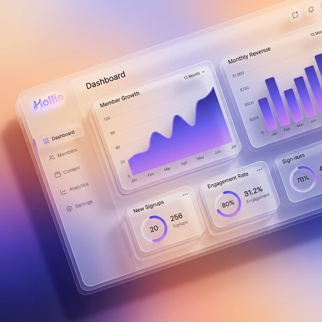 Hollie Premium Dashboard Interface